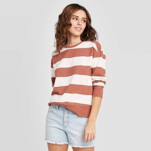 Universal Thread stripped crewneck sweatshirt